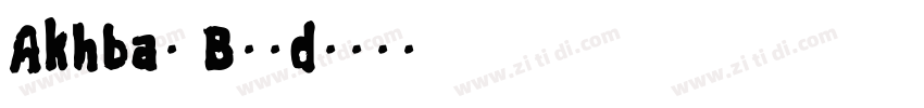 Akhbar Bold字体转换
